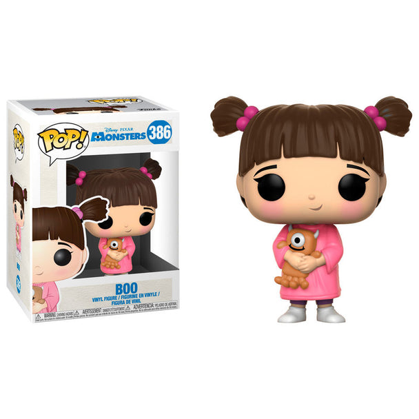 Figurine Funko POP Boo de Disney Monsters Inc. en vinyle, hauteur 9 cm avec boîte cadeau visible