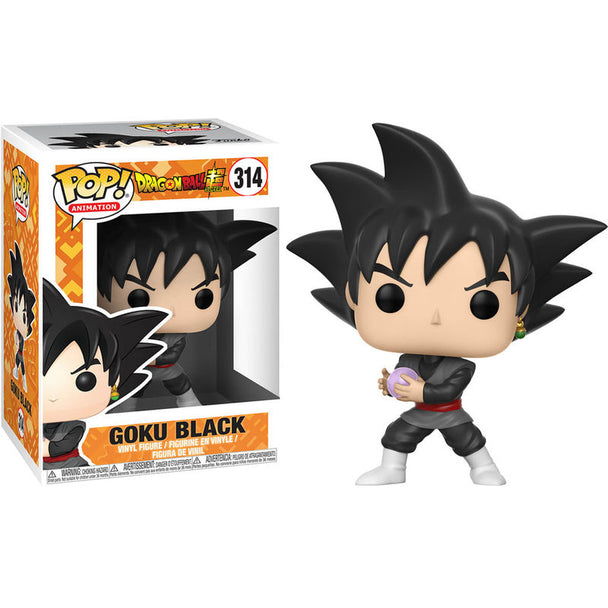 Boîte cadeau de la figurine Funko POP Goku Black avec logo Dragon Ball Super et design attractif