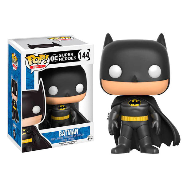 Figurine Funko POP Batman Classique DC Comics en vinyle de 9cm dans sa boîte cadeau.