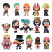 Figurines Funko Mystery Minis One Piece en assortiment, présentant plusieurs personnages miniatures colorés sur fond blanc