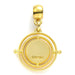 Charm slider Harry Potter Time Turner en métal argenté avec détails précis et design élégant