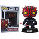 Figurine Funko Pop Darth Maul de Star Wars vue de face avec détails rouges et noirs