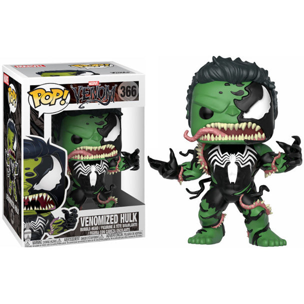 Figurine Funko POP Venomized Hulk Marvel 9cm vue de face dans sa boîte cadeau