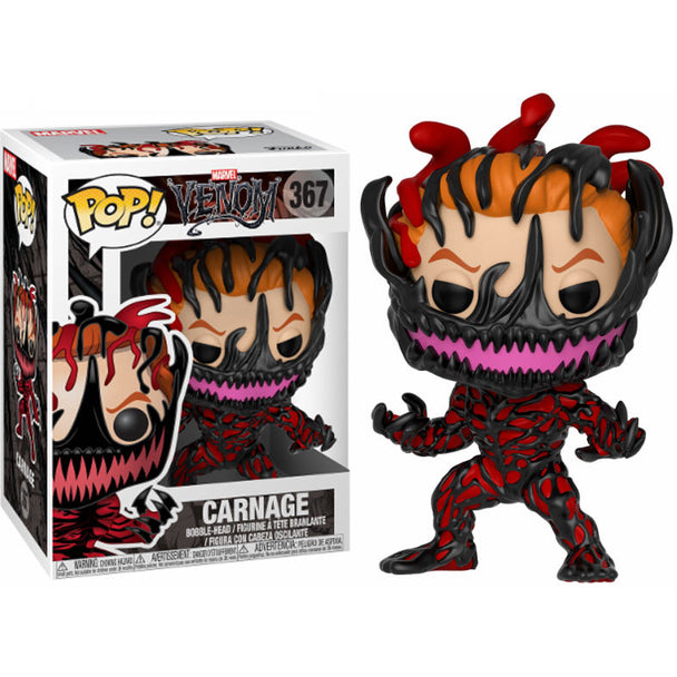 Figurine Funko POP Venom Carnage Cletus Kasady en vinyle de 9 cm avec détails précis et couleurs vives