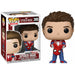 Figurine Funko POP Spider-Man Marvel unmasked vue de face avec détails du costume et visage dévoilé