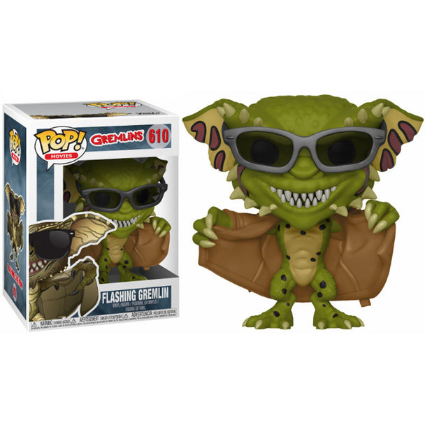 Figurine Funko POP Flashing Gremlin de Gremlins 2 en vinyle de 9 cm dans sa boîte cadeau officielle