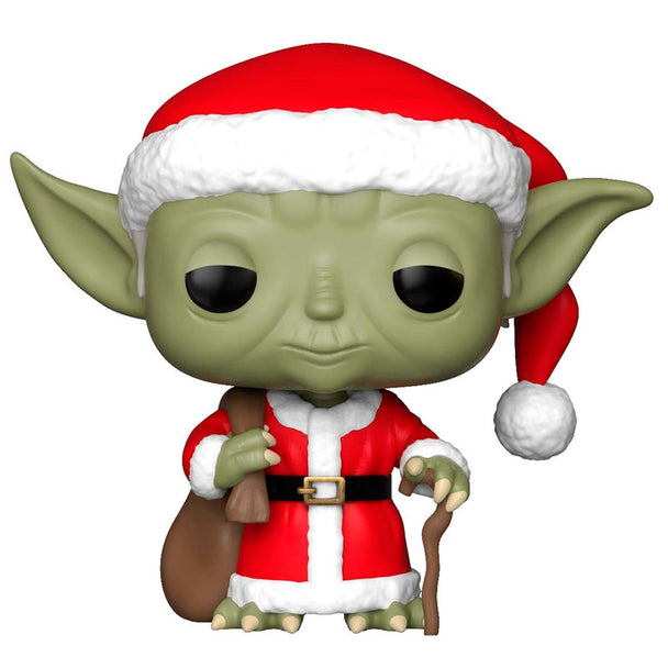 Figurine Funko POP Yoda de Noël en vinyle de 8 cm dans sa boîte vitrine Star Wars Holiday