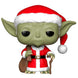 Figurine Funko POP Yoda de Noël en vinyle de 8 cm dans sa boîte vitrine Star Wars Holiday