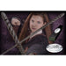 Baguette de Ginny Weasley en résine haute qualité, vue de face avec plaque d'identification