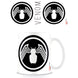 Mug en céramique blanc avec logo Marvel Venom noir visible sur le devant, capacité 315ml