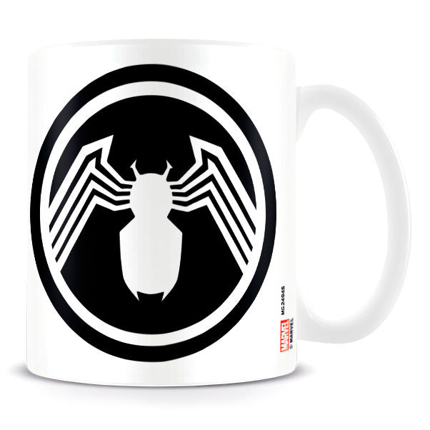 Vue latérale du mug Marvel Venom Logo montrant la qualité de la finition et le design exclusif