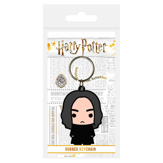 Porte-clés en caoutchouc représentant Severus Snape de Harry Potter, dimensions 4,5x6cm, produit officiel PYRAMID.