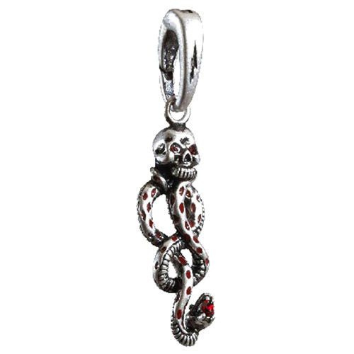 Pendentif Dark Mark en métal de 4 cm, symbole des Mangemorts dans Harry Potter, collection Noble Collection.