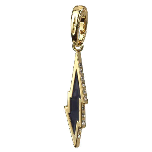 Charm Harry Potter en métal représentant un éclair de 4 cm, produit officiel Noble Collection