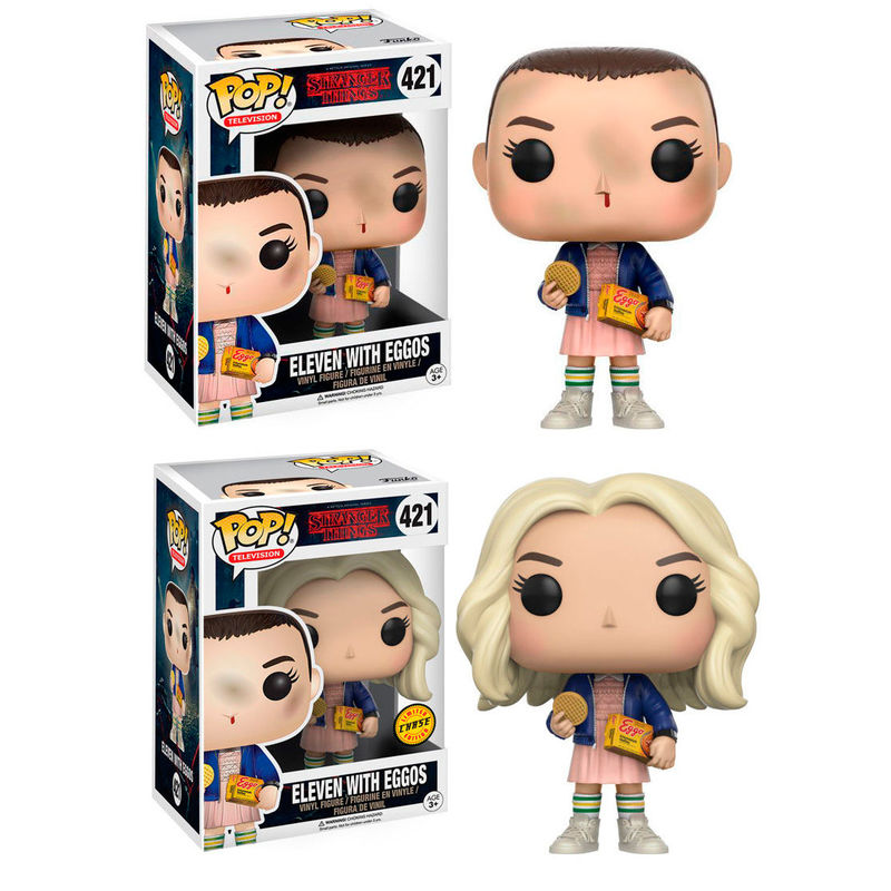 Version Chase rare de la figurine Funko POP Eleven avec Eggos, packaging collector visible