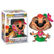 Figurine Funko POP Timon en costume Luau du film Disney Le Roi Lion vue de face dans sa boîte vitrine transparente