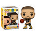Figurine Funko POP NBA Stephen Curry en tenue Warriors sur fond blanc