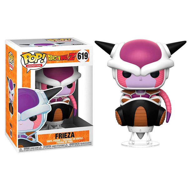 Figurine Funko POP Dragon Ball Z Frieza en vinyle de 9 cm avec sa boîte vitrine transparente, vue de face