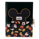 Intérieur du carnet Disney Mickey montrant les pages blanches prêtes à être remplies