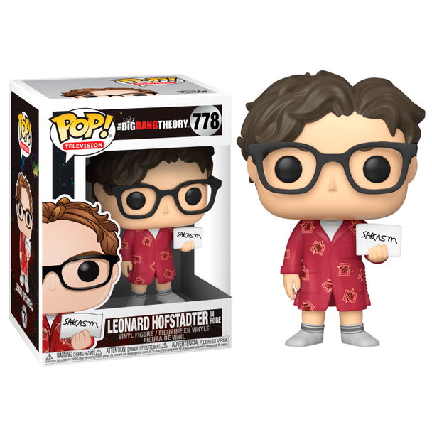 Figurine Funko POP Leonard de The Big Bang Theory en vinyle de 9 cm dans sa boîte vitrine avec fenêtre.