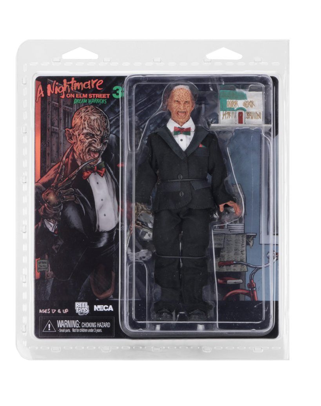 Ensemble des 5 images montrant différentes angles et détails de la figurine Freddy Krueger 20cm