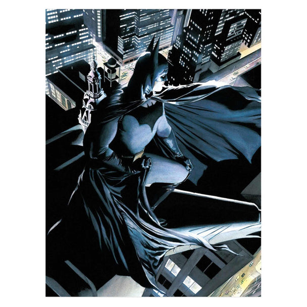 Poster en verre Batman DC Comics de 30x40cm avec support mural, design officiel SD TOYS.