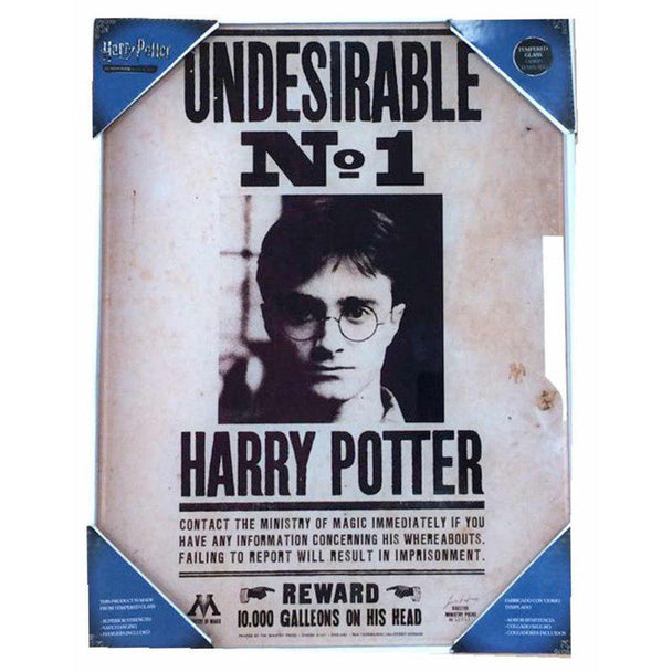 Poster Harry Potter Undesirable N°1 de SD TOYS en format 30x40cm, illustrant l'affiche iconique du sorcier recherché.