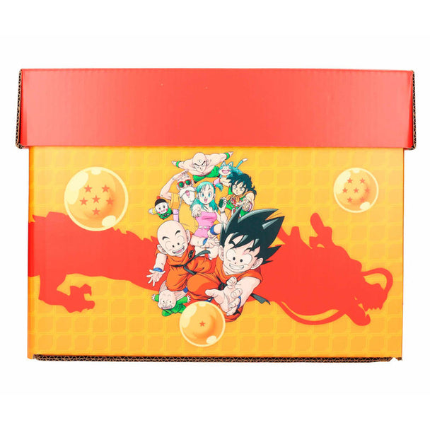 Vue de face de la box comics Dragon Ball avec personnages emblématiques SD TOYS