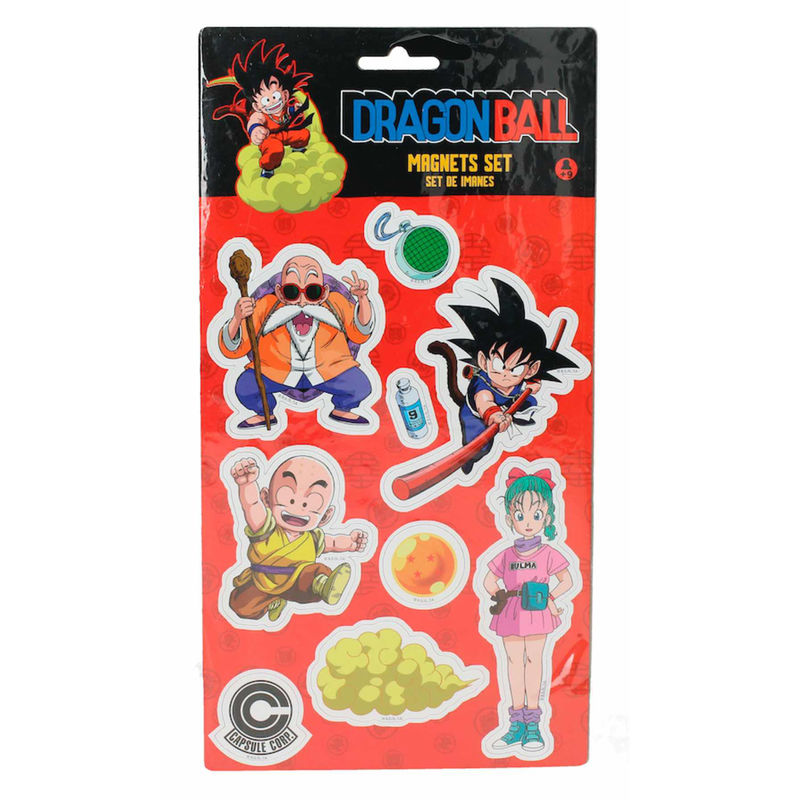 Magnet Dragon Ball représentant un personnage emblématique, design coloré et détails précis, parfait pour collection et décoration.