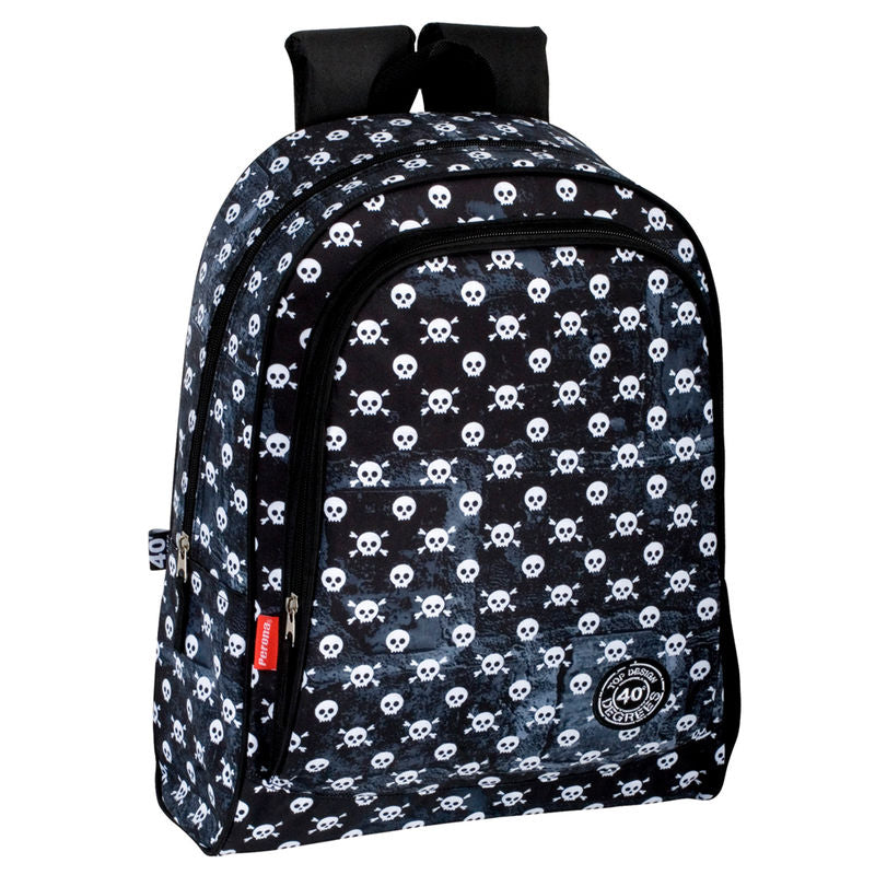Sac à dos Perona Danger adaptable de 43 cm avec design moderne, idéal pour usage quotidien et voyages.