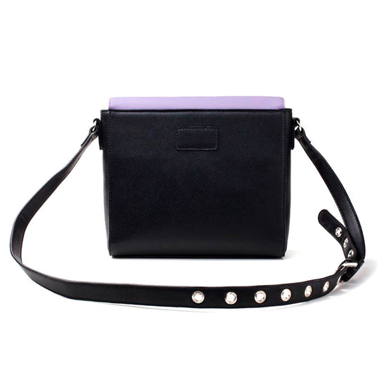 Vue avant du sac à épaule Disney Ursula La Petite Sirène en PU par DIFUZED, dimensions 23,5x19,5cm