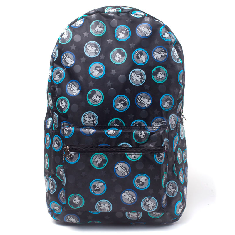 Vue latérale du sac à dos Disney Mickey 41 cm mettant en avant la finesse et la légèreté