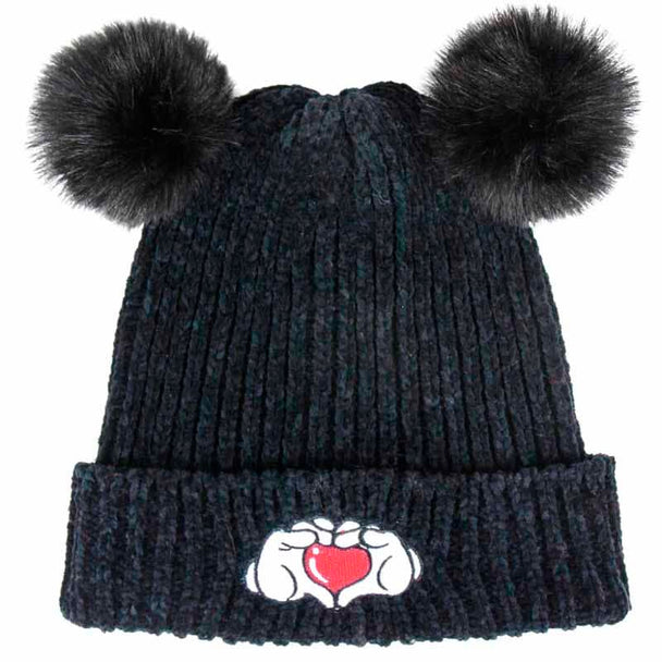 Détail de la casquette Disney Minnie CERDÁ montrant la texture acrylique et la finition soignée sur le côté