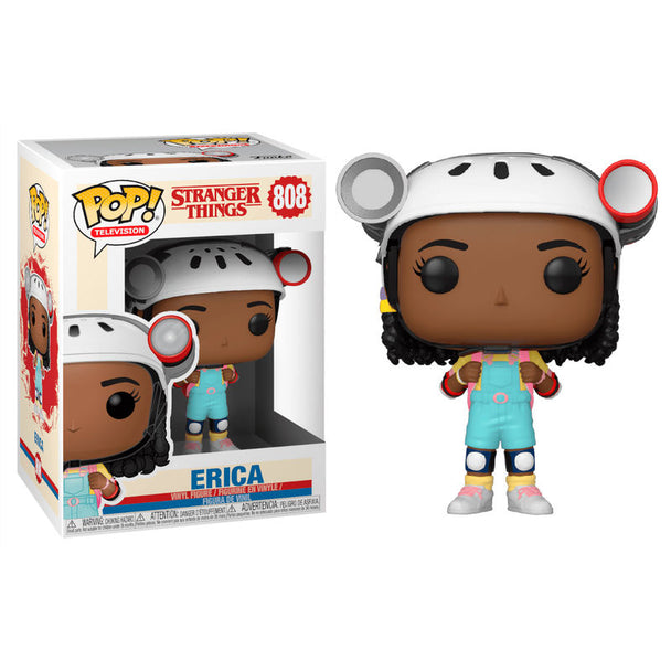 Figurine Funko POP Erica de Stranger Things 3 de 9 cm dans sa boîte vitrine, vue de face