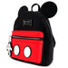 Sac à dos Loungefly Disney Mickey 27cm en polyester avec détails en cuir PU, vue de face montrant le design Mickey Mouse