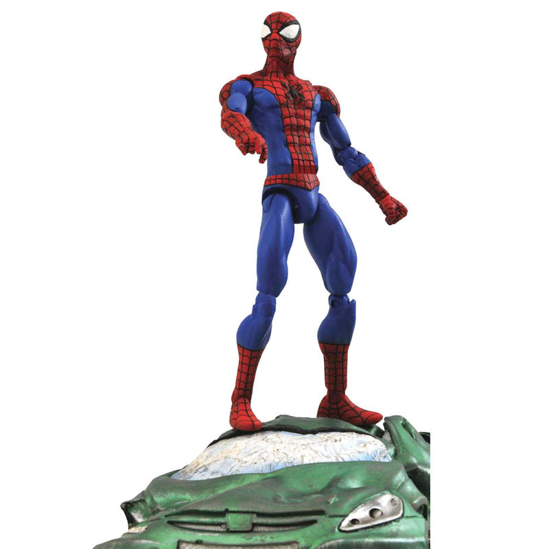 Vue arrière de la figurine Spiderman 18cm montrant la finition soignée en PVC