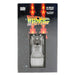 Porte-clés métal 3D Delorean Retour vers le Futur de 7 cm signé SD TOYS, vue de face avec détails précis