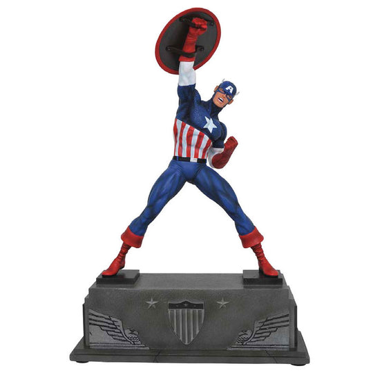 Statue en résine de Captain America Marvel de 30cm, édition limitée DIAMOND SELECT avec détails sculptés par Clayburn Moore.