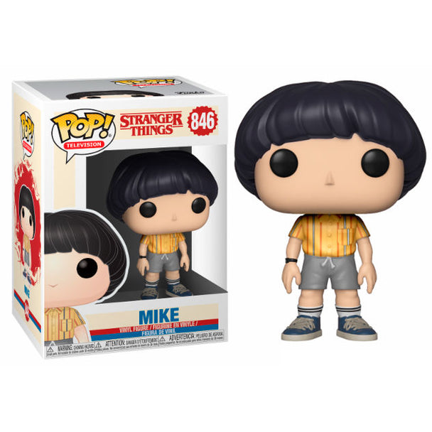 Figurine Funko POP Mike de Stranger Things en vinyle 9 cm dans sa boîte vitrine transparente