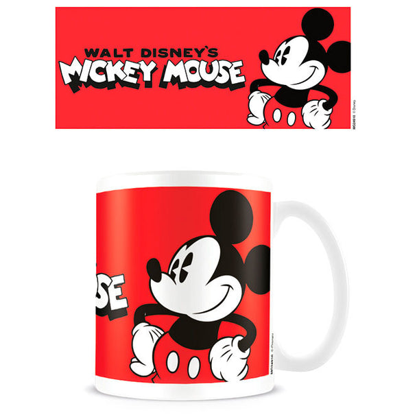 Mug en céramique blanc avec illustration colorée de Mickey Mouse de Disney, capacité 315ml, marque PYRAMID.