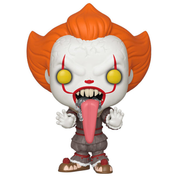 Figurine Funko POP de Pennywise avec son chien, modèle officiel IT Chapitre 2, hauteur 9 cm dans sa boîte vitrine