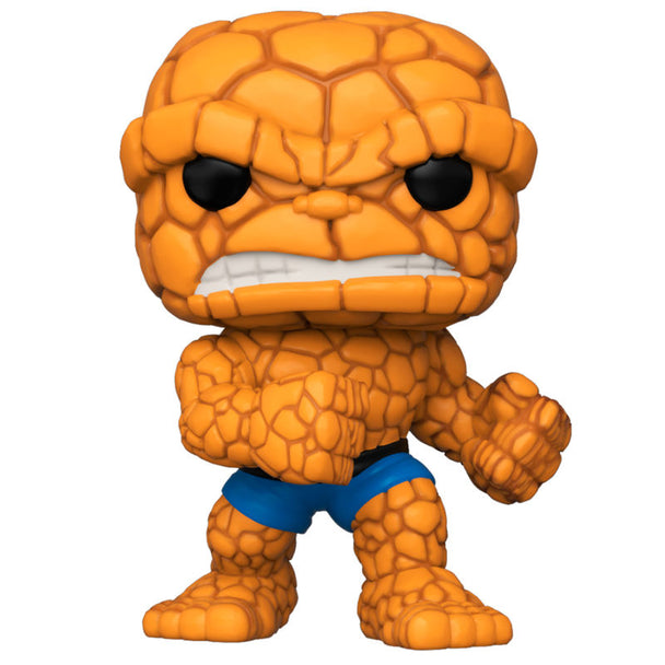 Vue rapprochée de la figurine Funko POP The Thing avec détails texturés et couleurs vives