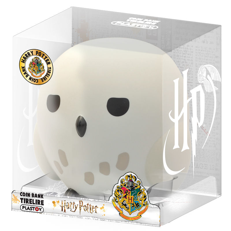Figurine tirelire Hedwige Chibi Harry Potter en PVC de 16cm vue de face avec détails précis