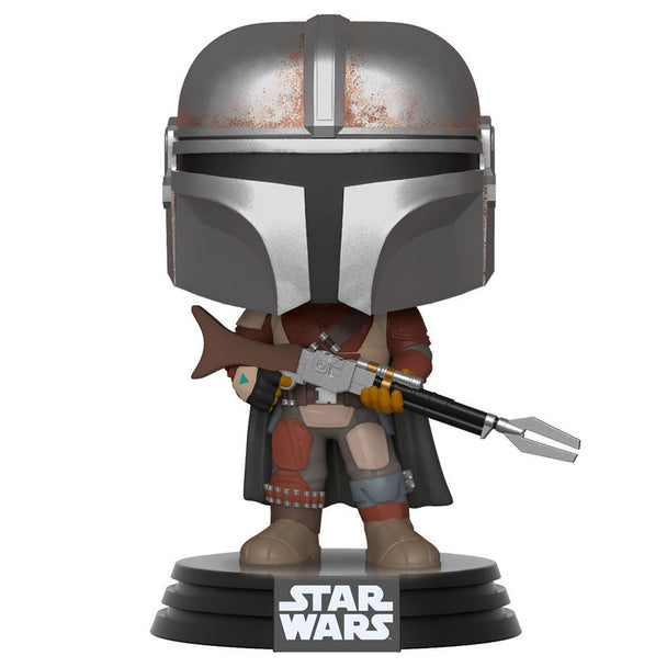 Figurine Funko POP du Mandalorian Star Wars en vinyle de 9 cm dans sa boîte fenêtre