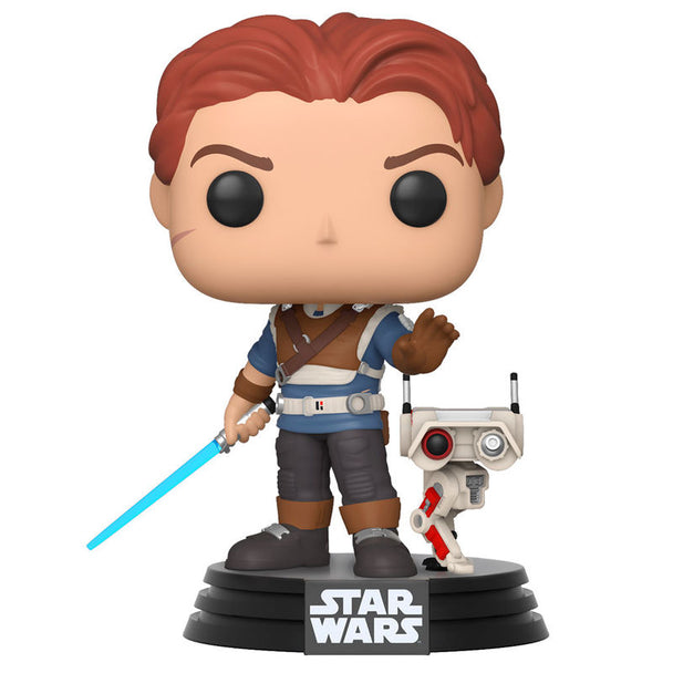 Vue latérale de la figurine Funko POP Star Wars Jedi Fallen Order en vinyle, emballage cadeau inclus