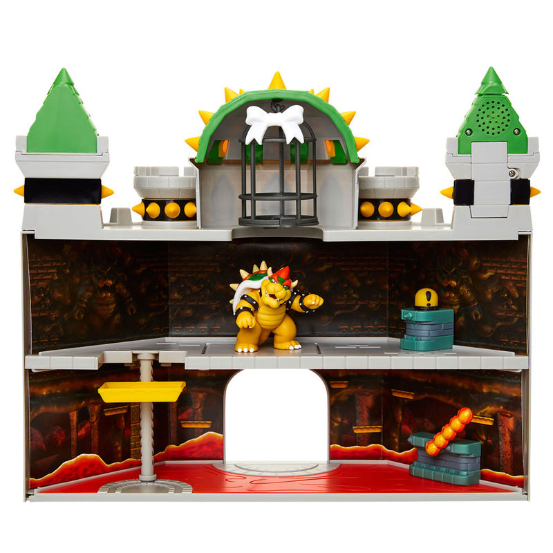 Zoom sur la figurine de Bowser présente dans le playset Mario Bros Deluxe