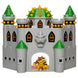 Détail des éléments décoratifs du château de Bowser dans le playset Mario Bros