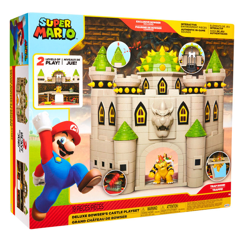 Photo du packaging officiel JAKKS PACIFIC pour le playset Mario Bros Deluxe