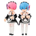 Vue arrière de la figurine Re Zero Desktop Army 8cm avec accessoires