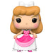 Figurine Funko POP Cendrillon en robe rose Disney, vue de face dans boîte vitrine transparente